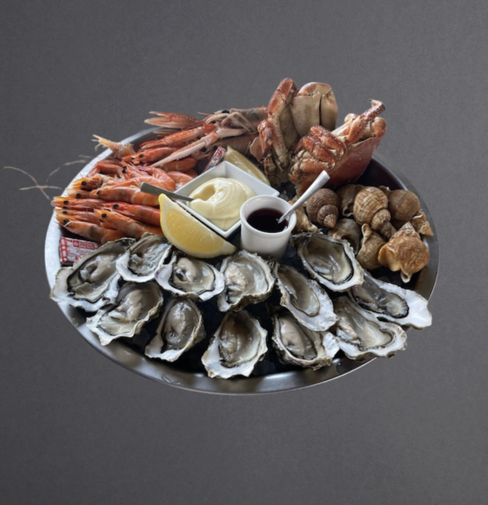 Plateau de fruits de mer, La Péniche